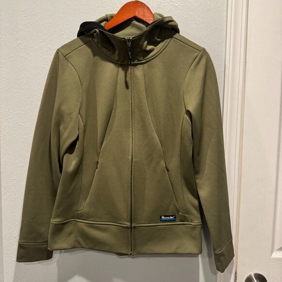 Moosejaw Hooded Jacket Women's Size Medium Full Zip Green - Picture 1 of 5